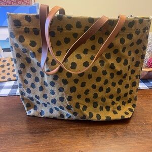 Madewell The Canvas Transport Tote in Painted Spots